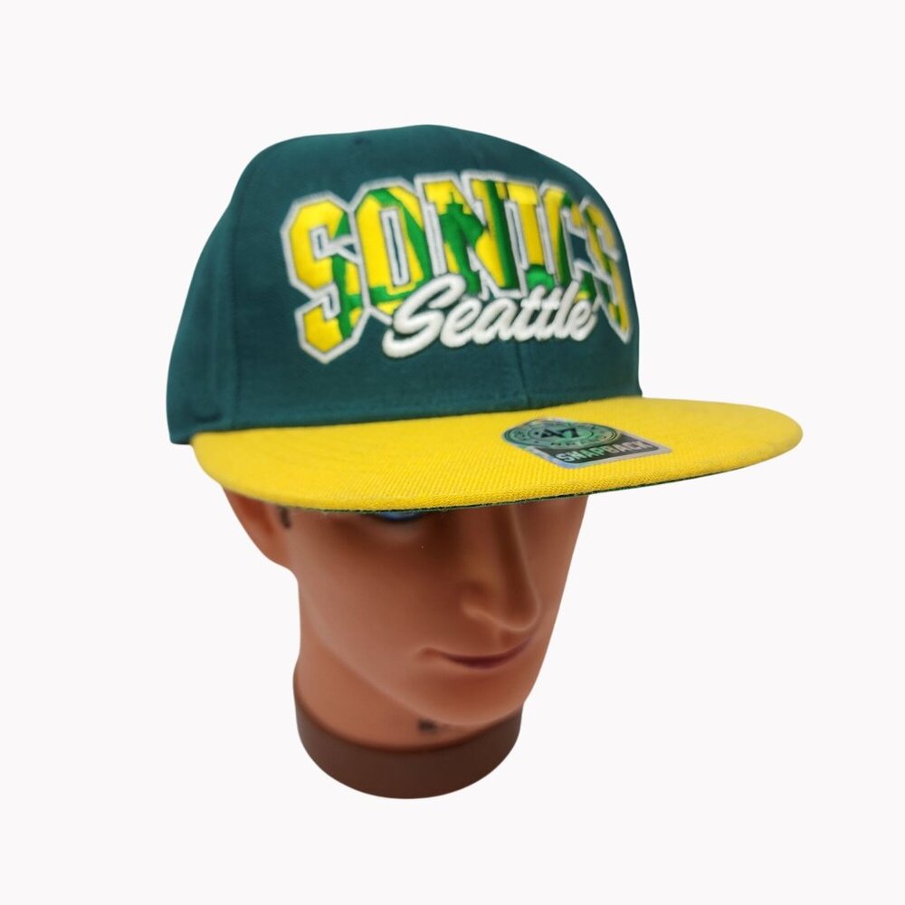 Seattle Supersonics 47 Brand Snapback Hat  Hardwood Classics Adjustable